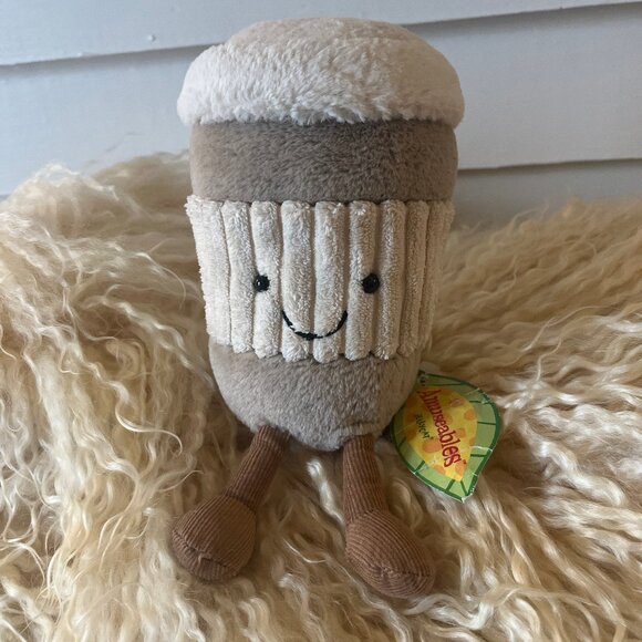 Jellycat NWT Amuseables Coffee To Go Plush - Picture 3 of 4